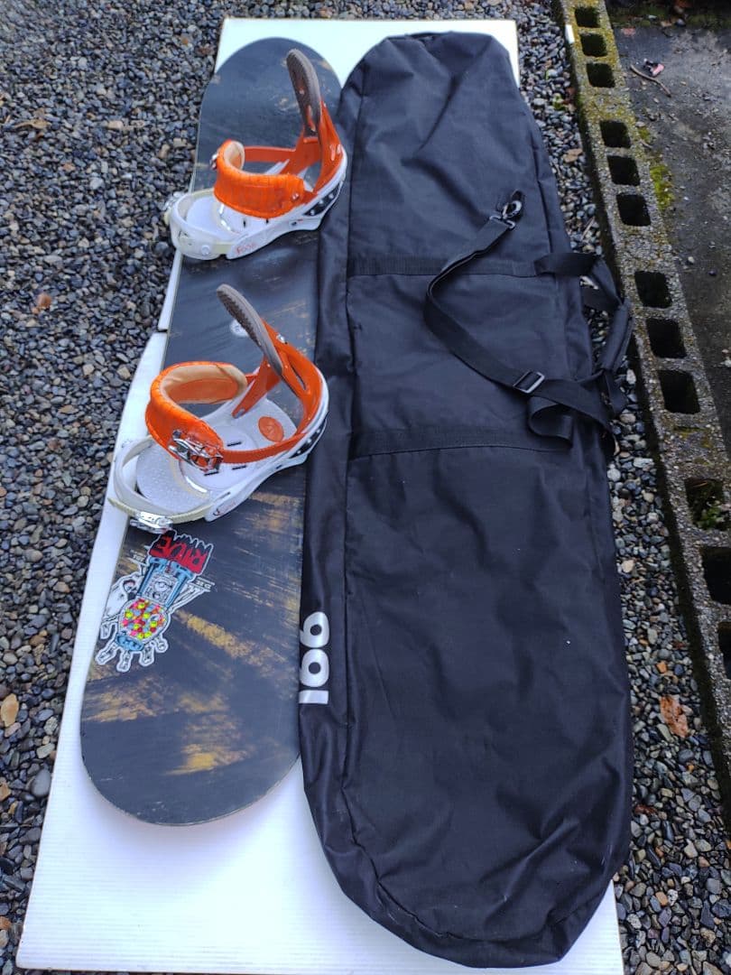 RIDE☓BURTON スノーボード BURTONケース付き3点セット