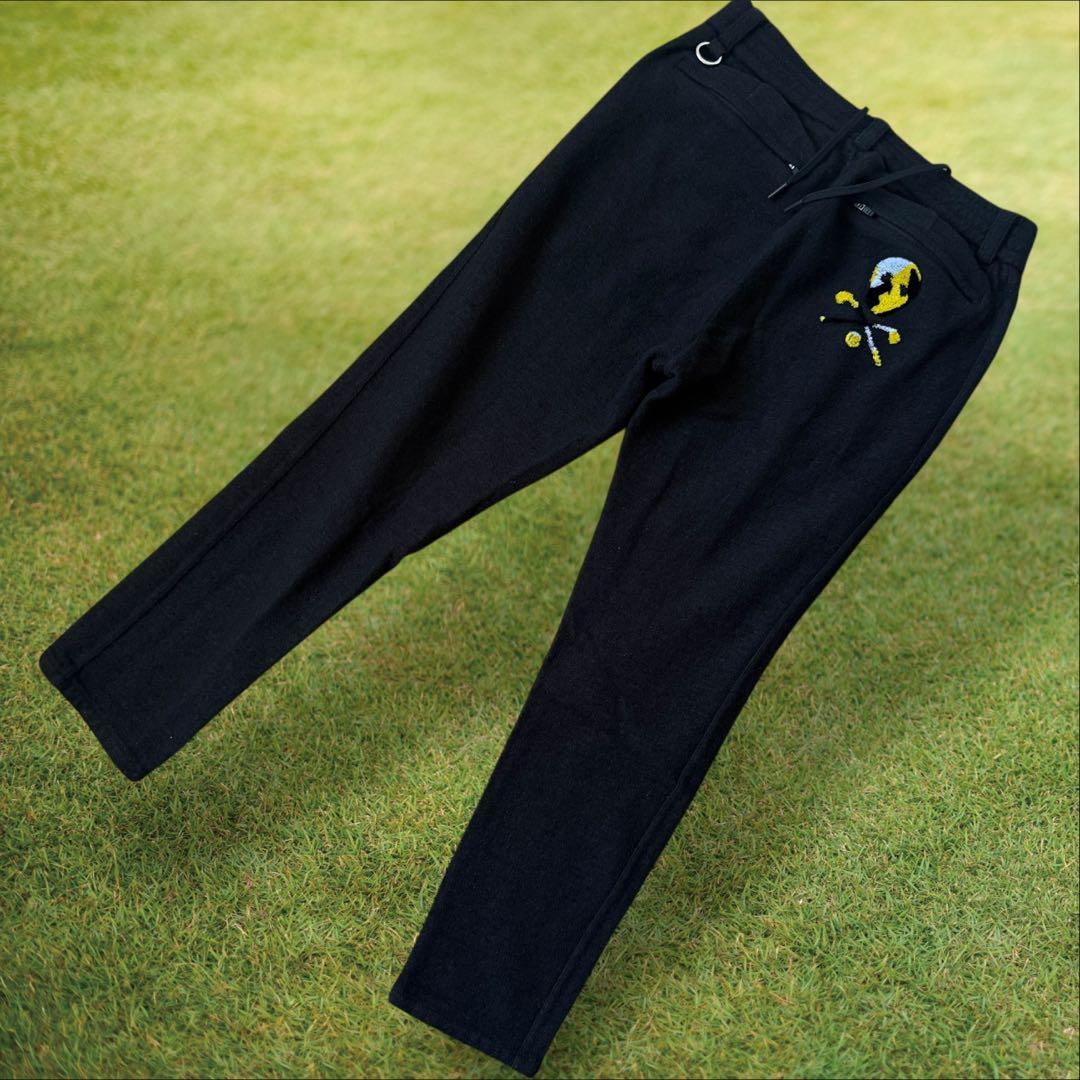 現行モデル　起毛　マークアンドロナ　パンツ　L〜XL相当 黒　ウール素材