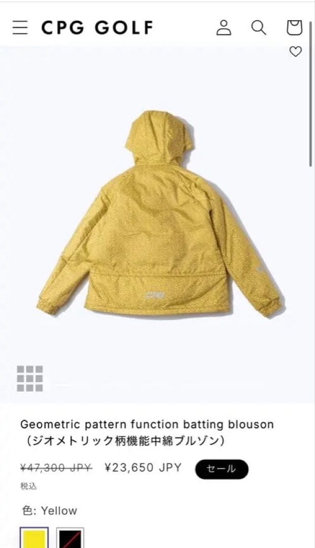 CPG GOLF ジオメトリック柄 CPGゴルフ ゴルフウェア ゴルフ女子