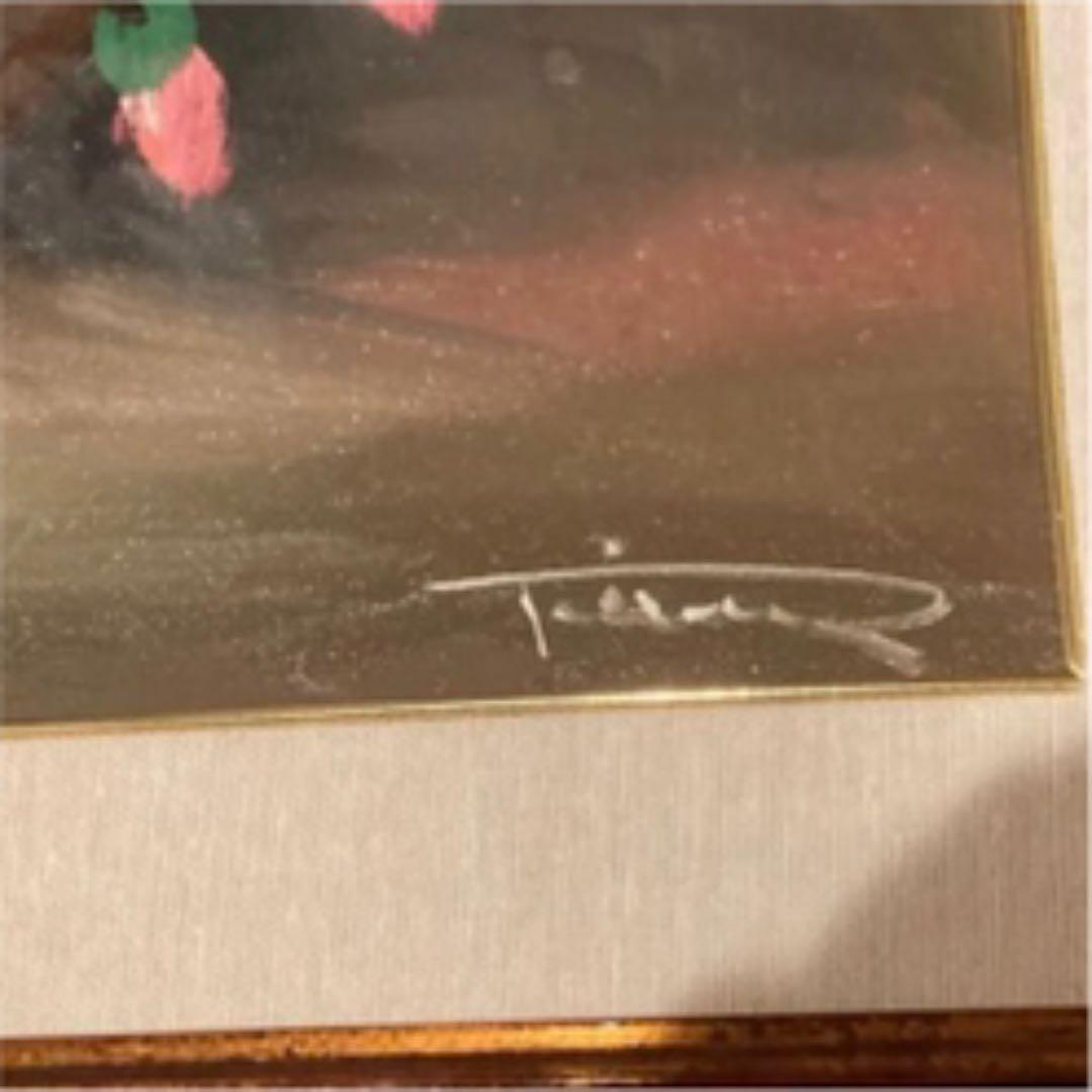 油彩　絵画　イタリア製　アンティーク　オリジナル