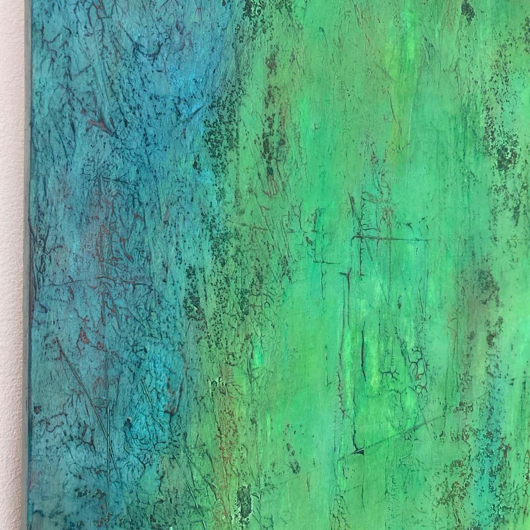 絵画 アクリル画 北欧 アート 抽象画 爽やか インテリア おしゃれ グリーン