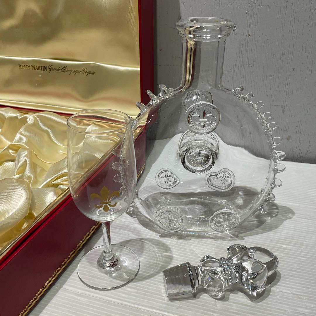 ⑤ Baccarat レミーマルタン ルイ13世 グラス　空瓶 バカラ　箱入り