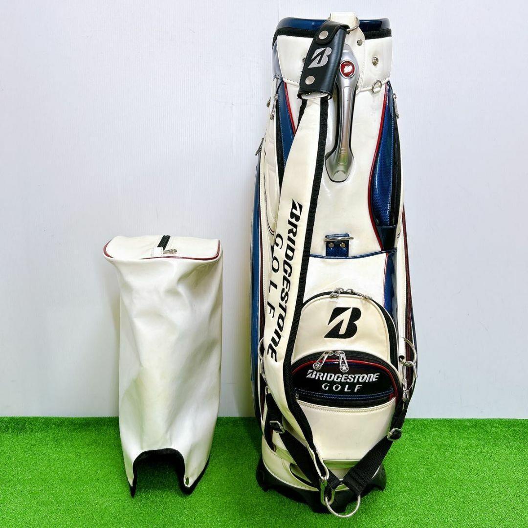 ブリヂストン ゴルフ キャディバック 3点式ショルダー エナメル ハイグレード