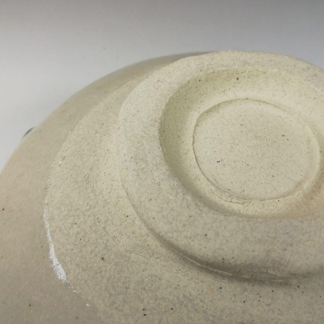 Ｔ７８５　茶碗　『織部茶碗』『菊泉窯　田中源彦 作』　共箱　抹茶碗　茶道具