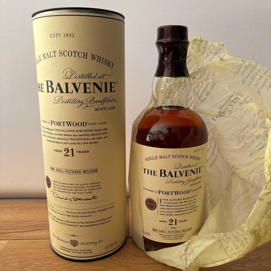 希少THE BALVENIE 21年 PORTWOOD 700ml旧型47.6度