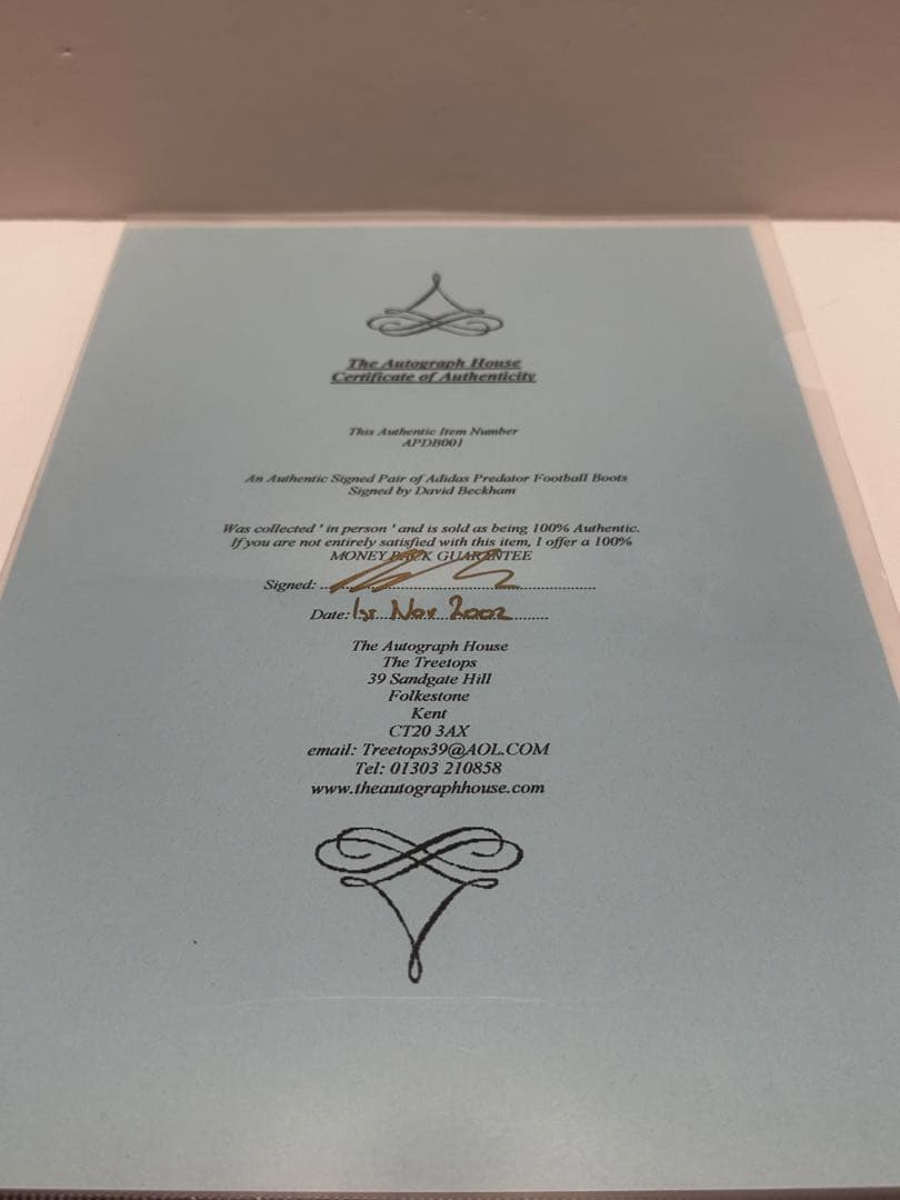 ベッカム サイン入りadidasプレデターマニア Predator Mania