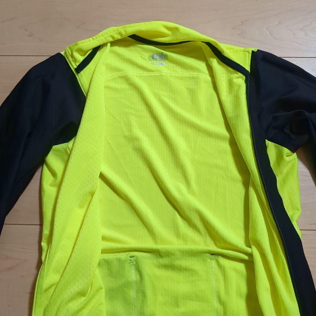値下げ★dhb 蛍光イエロー ブラック　Sサイズ　 長袖サイクルジャージ