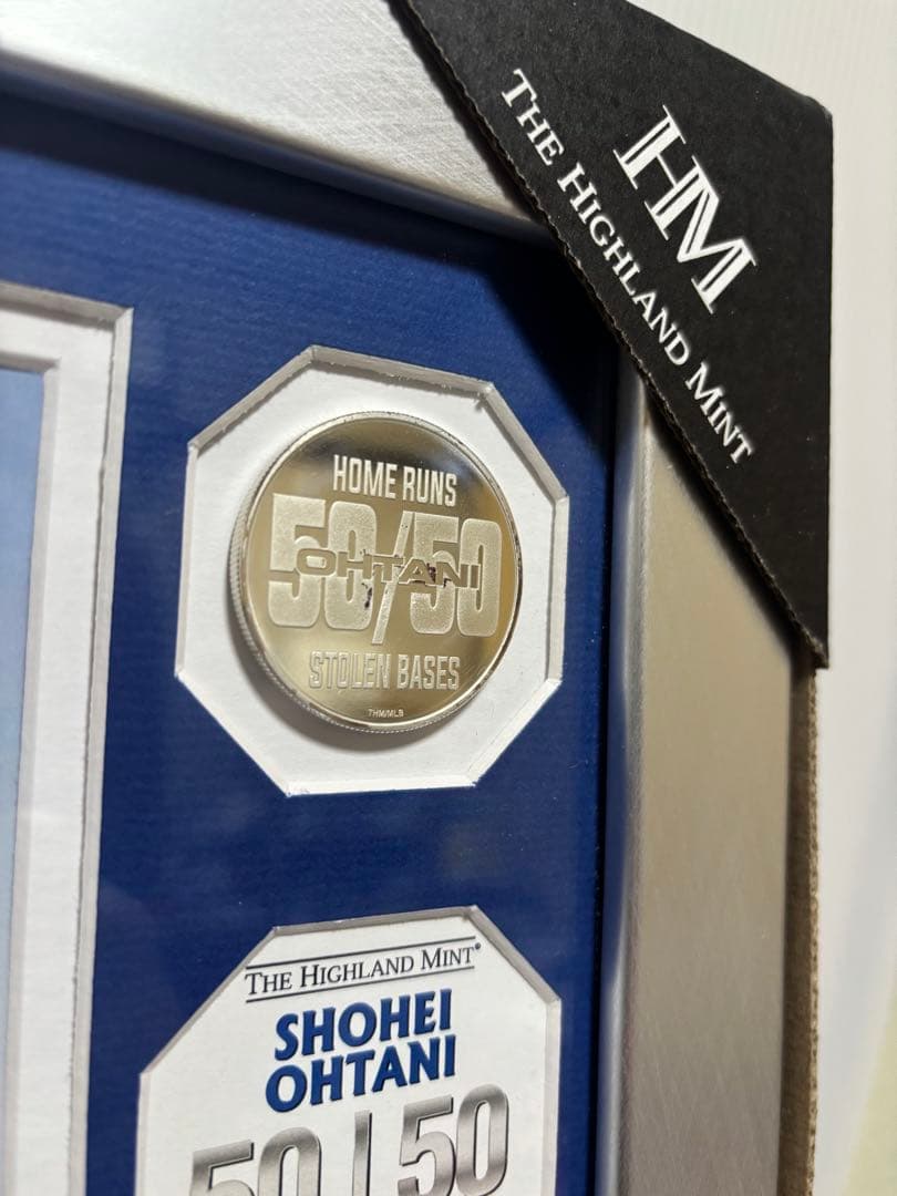 大谷翔平　50-50 記録達成 ダブルフォトミント シリアル番号付き