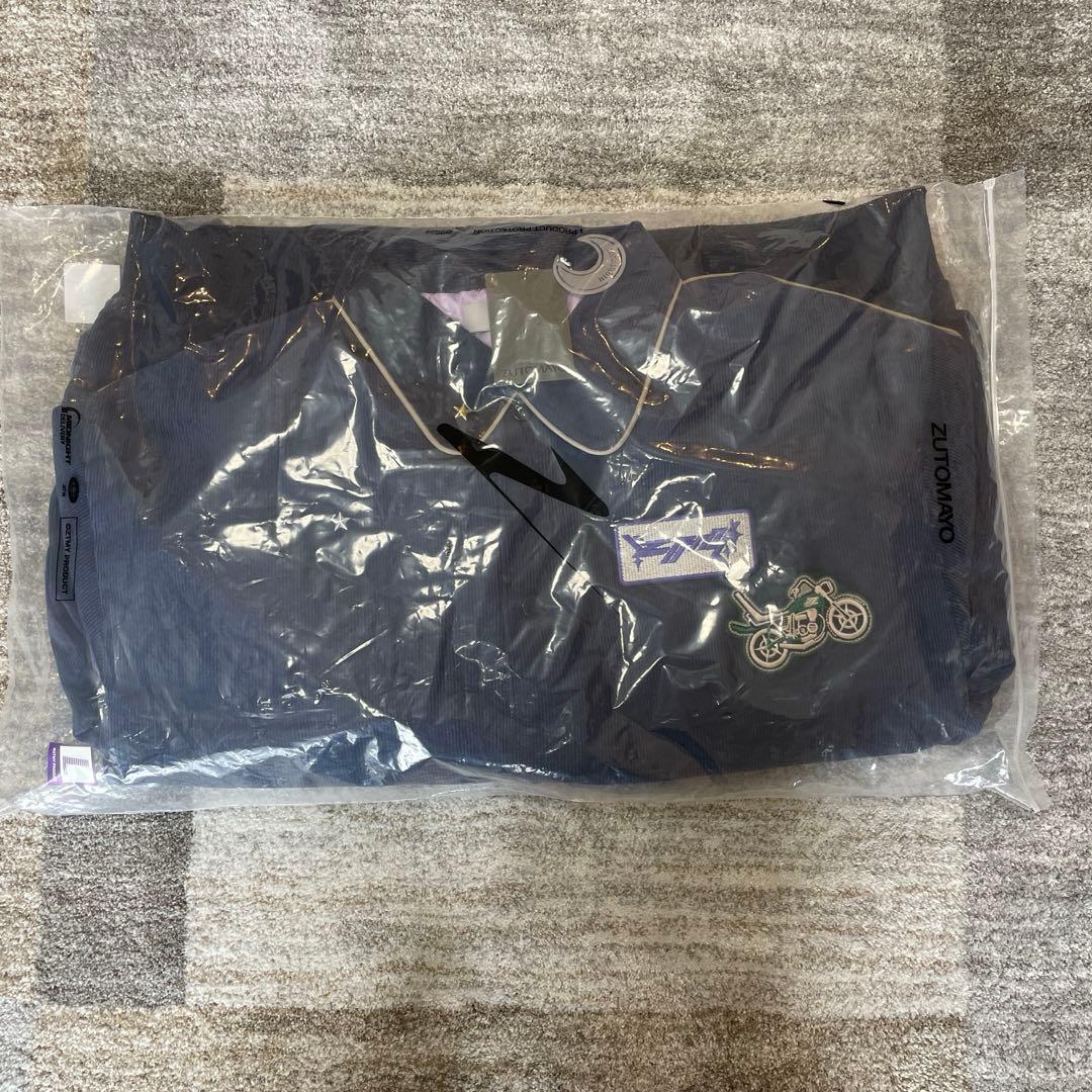 ずとまよ コーデュロイ ワッペン ジャケット ネイビー　L 大型袋1枚付き