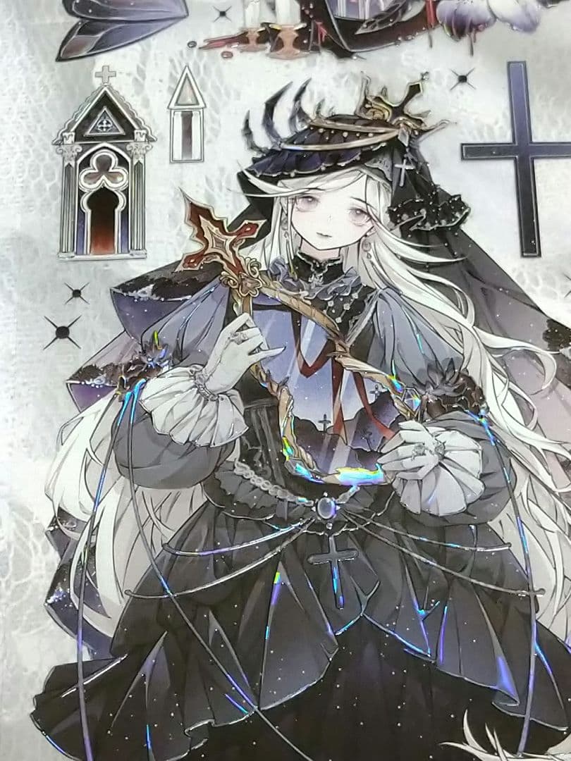 J1009＃狩神(贝壳光)魔法堂切り売り海外人物マステ女の子