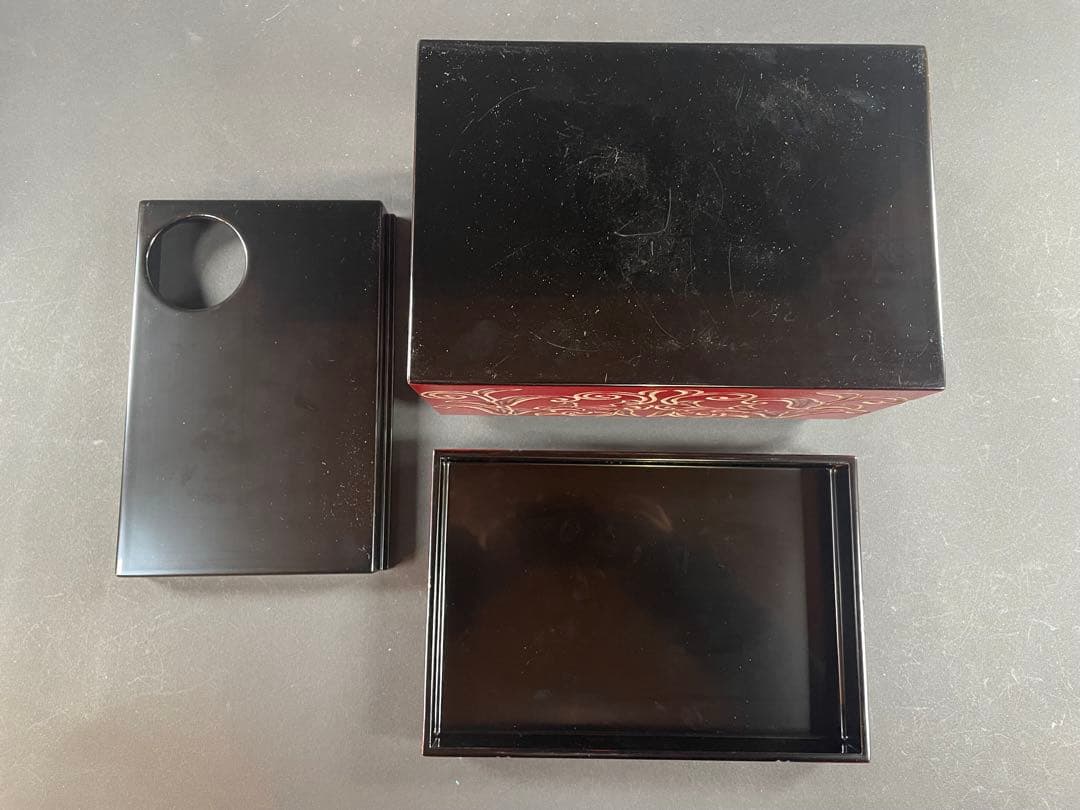 7 茶箱 かまくら彫 日光彫 茶道具 茶器