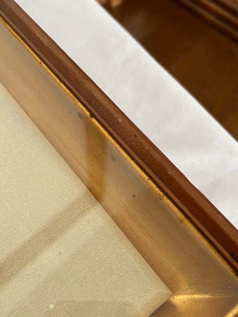 鹿毛正三　1971年パリ　モンマルトル　ノルヴァン通り　油絵　f3号油彩画　額縁