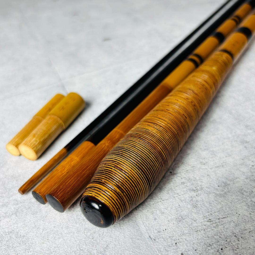 紀ノ国 師光作 12尺 4本継 紀州 竹竿 ヘラブナ ヘラ竿 欠けなし釣竿