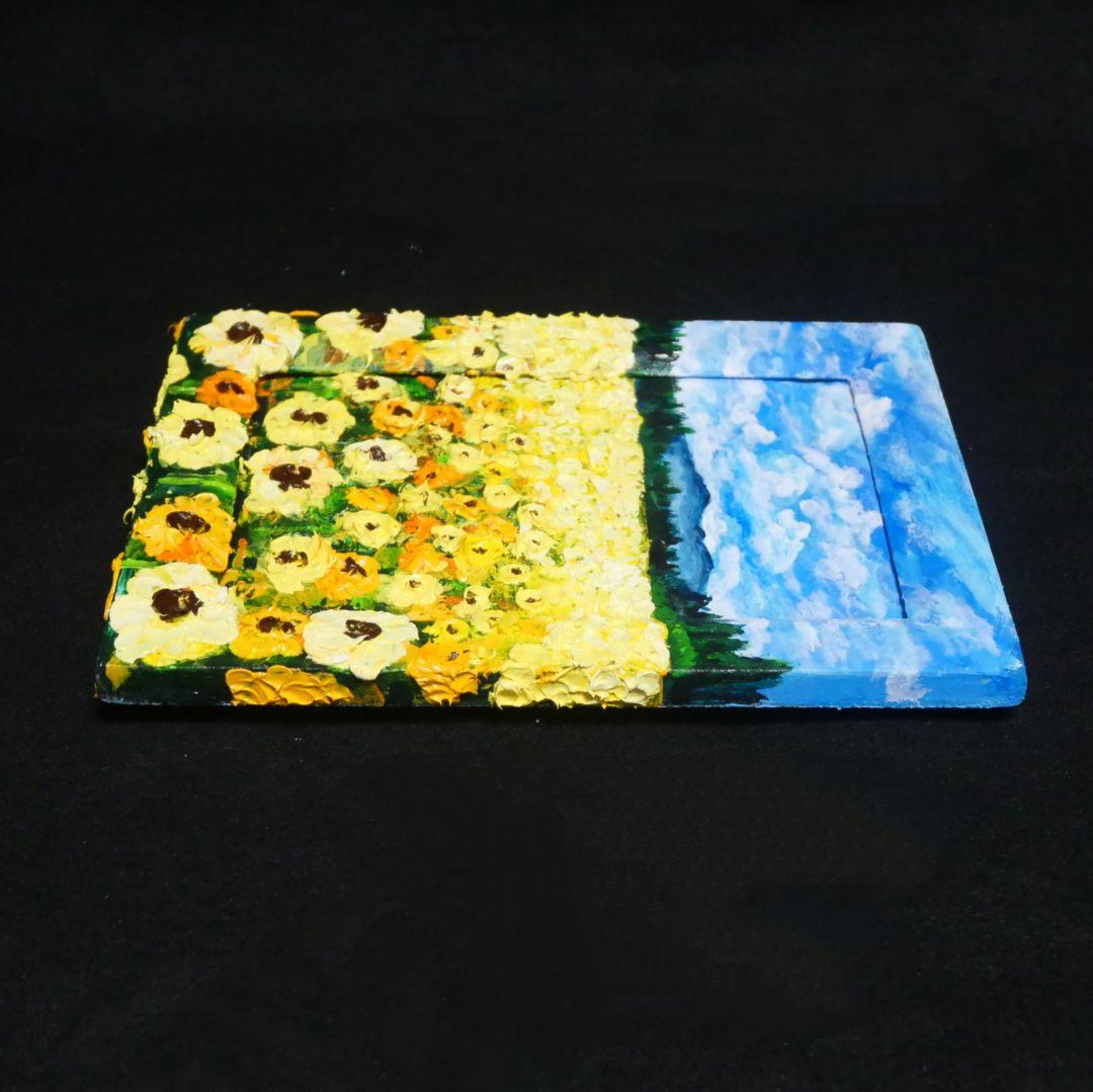 油絵 油彩 油彩画 絵 絵画 【ひまわり広場】ミニ絵画