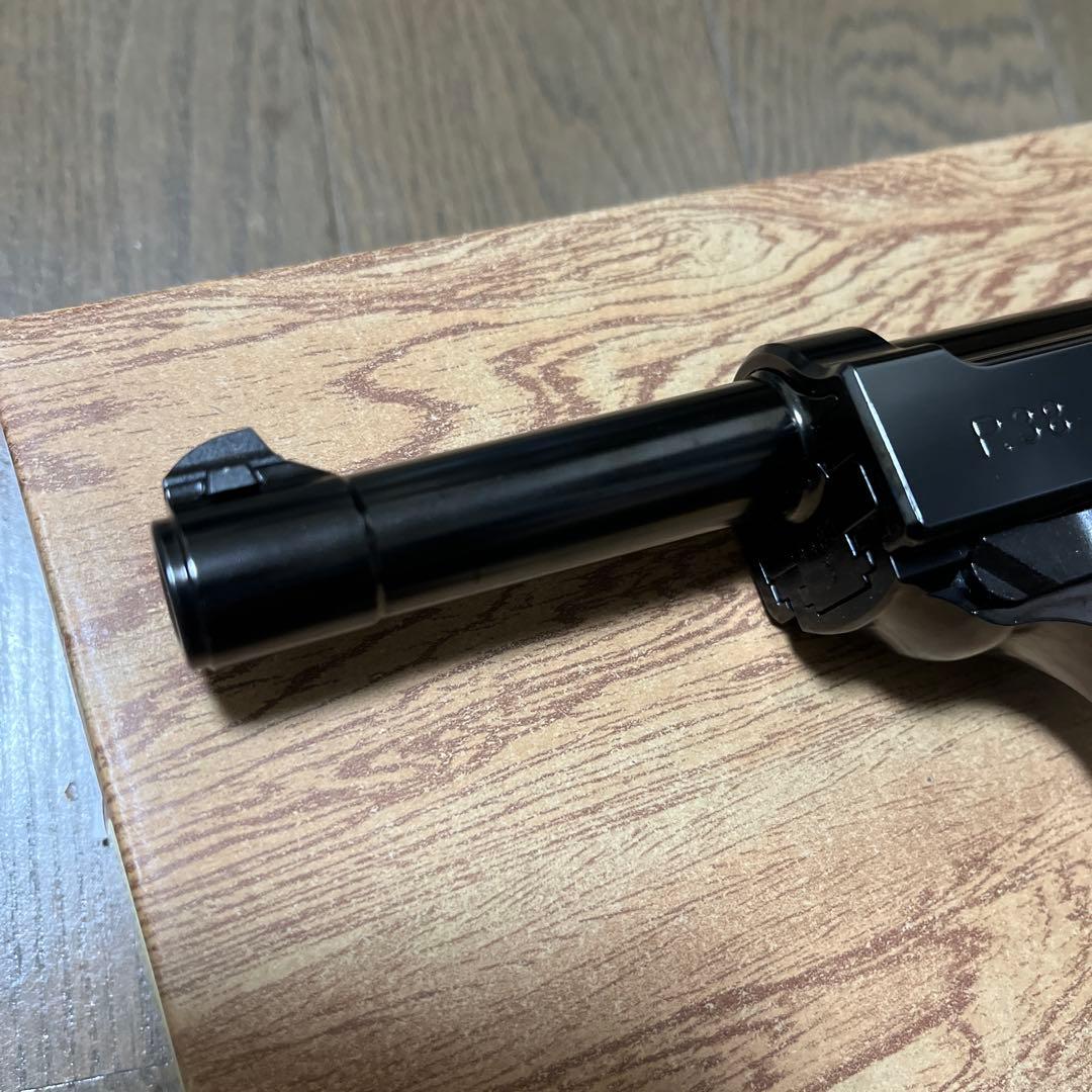 マルゼン ワルサー P38 ブラックメタル　木グリ付