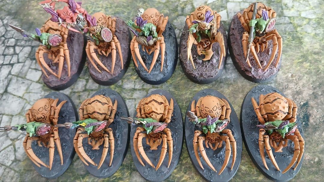 ウォーハンマー AoS Gloomspite Spider Riders x20