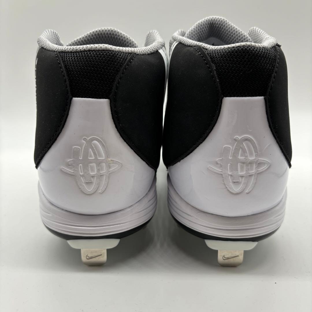 NIKE 野球 スパイク 金具 ブラック グレー 黒 26.5㎝ ミドルカット