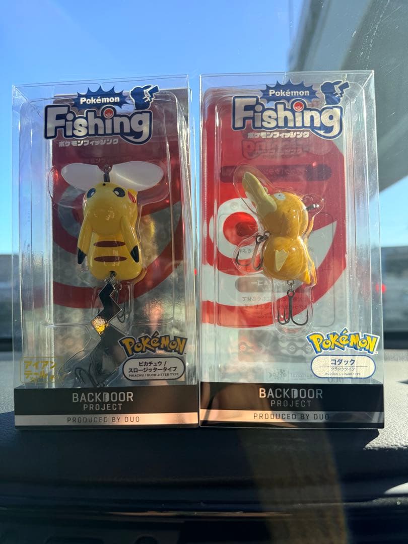 ポケモン フィッシング　ルアー 2個セット　ピカチュウ　アイアンテール　コダック