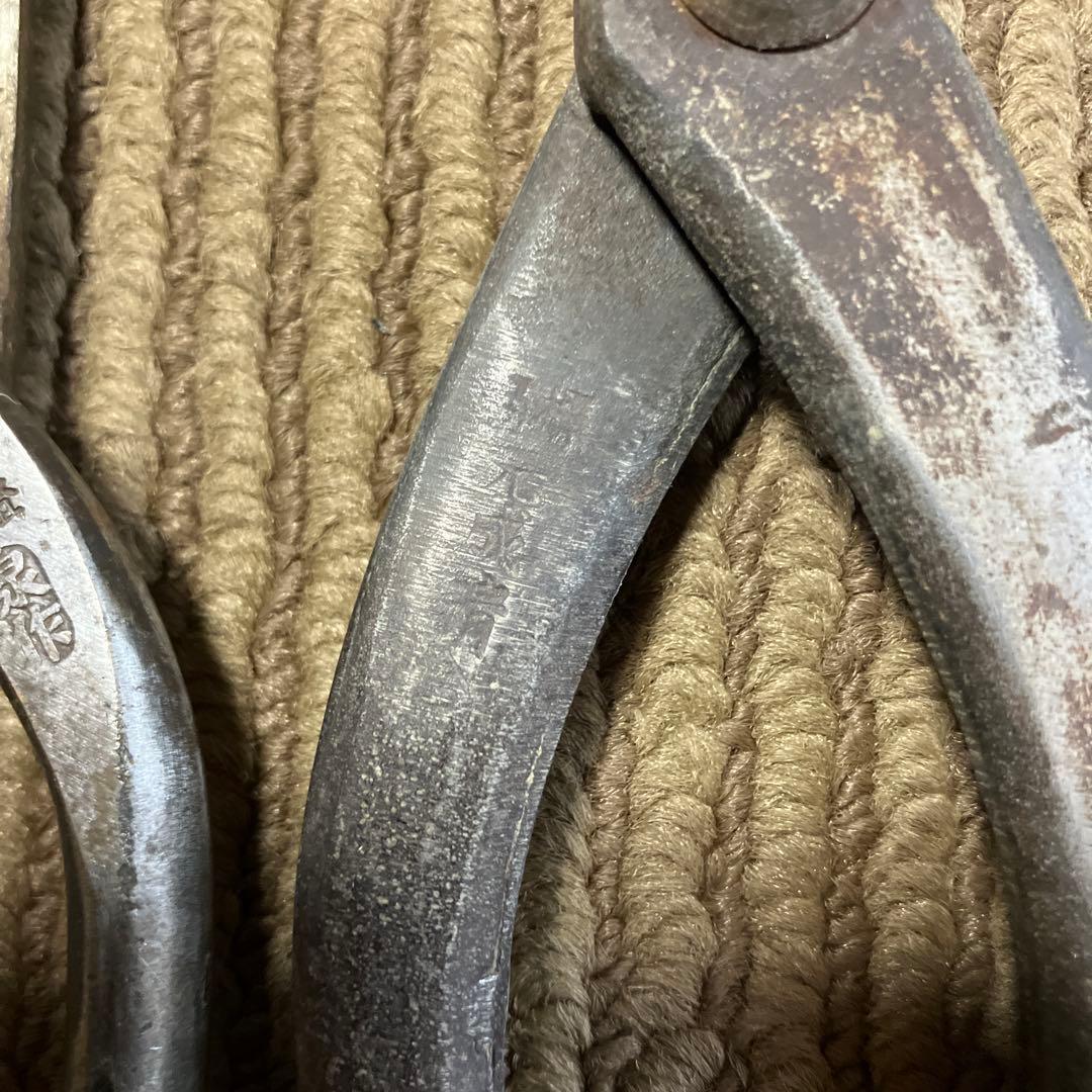 板金鋏　金切鋏　ハサミ　君萬歳　豊光　威光　元成請合　泉作　兼進　レトロ　７本