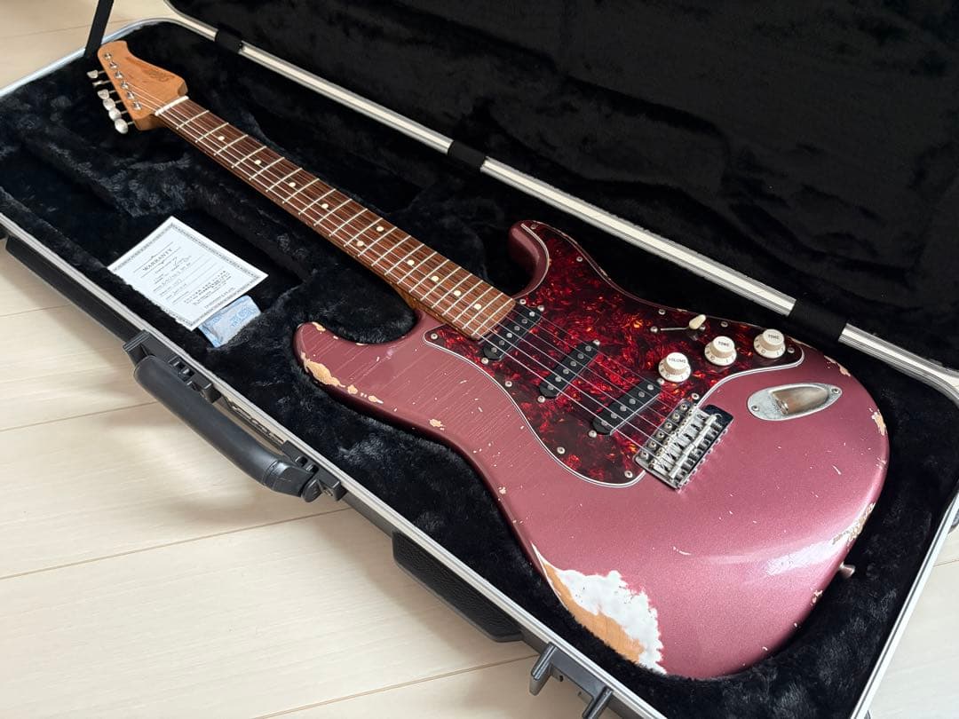 Xotic XSC-2 バーガンディメタリック 改造あり