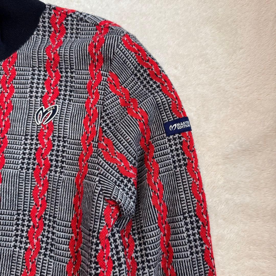 【マスターバニーエディション 】美品ジップ　ブルゾン　サイズ4 蓄熱　総柄