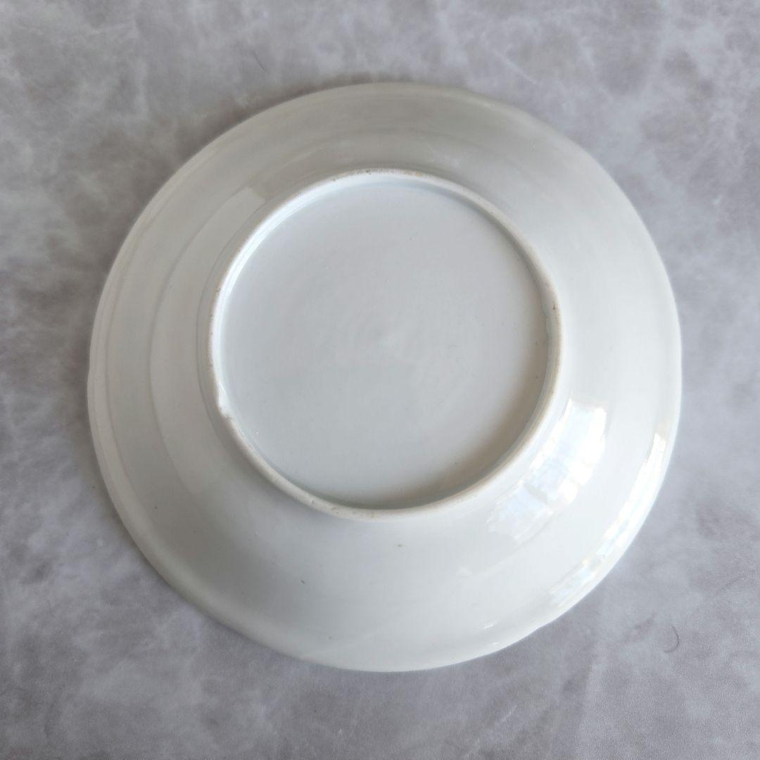 古伊万里　白磁　陽刻　深皿　江戸時代　シノワズリ　金直し　金継ぎ　アンティーク