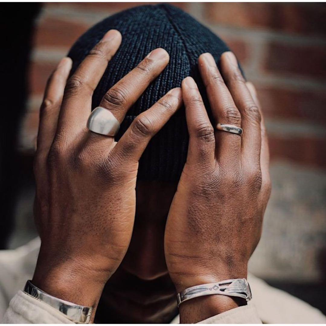 ビンテージ1940’sUSAイーグルクロスライフルズシルバーピンRRL ARMY