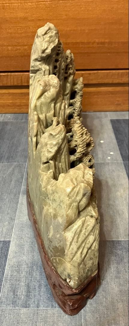 N3578 中国 寿山石 彫刻 置物