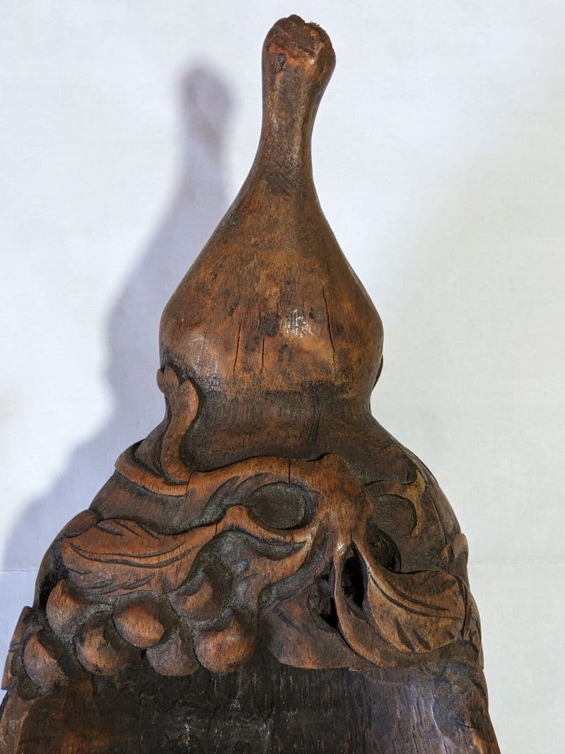 ♦中国古玩 花生 花器 竹根 竹製 清時代 茶葉用道具 古美術品 置物飾り骨董品