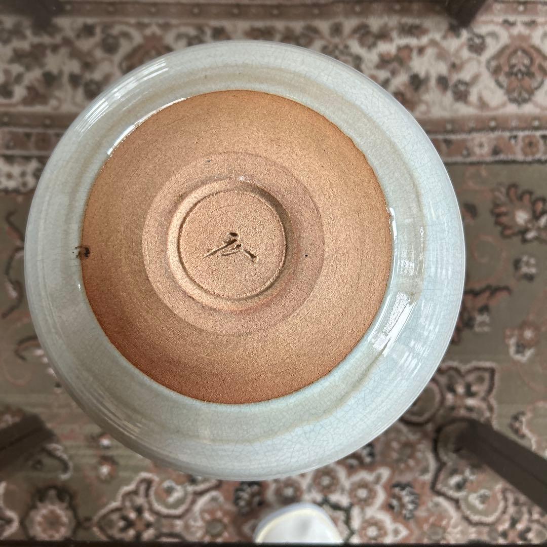 未使用【日展国宝作家 市川廣三名作白釉大花瓶 共箱 】貴重素晴らしいコレクション