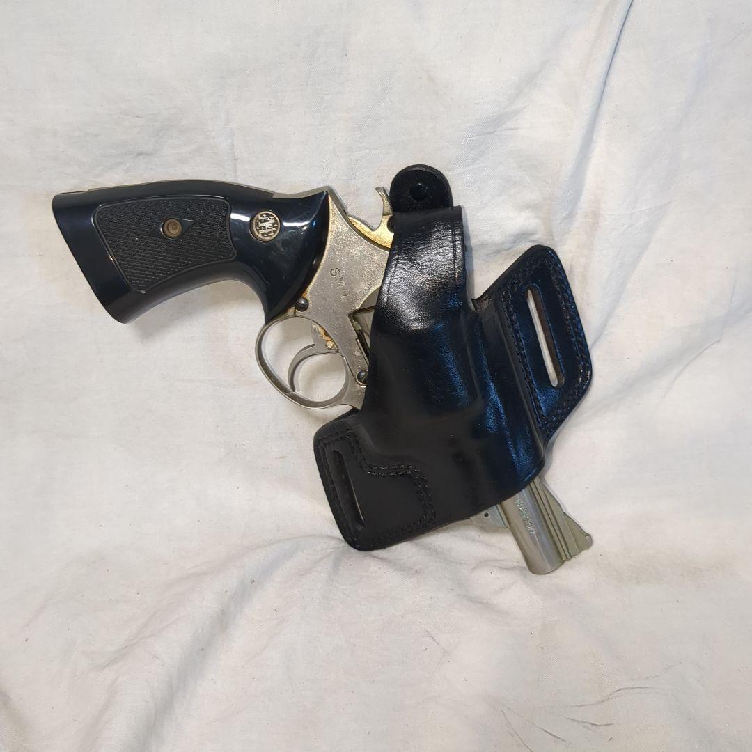 米国実物bianchi #5 ブラックウィドウ　本革レザーホルスター　リボルバー