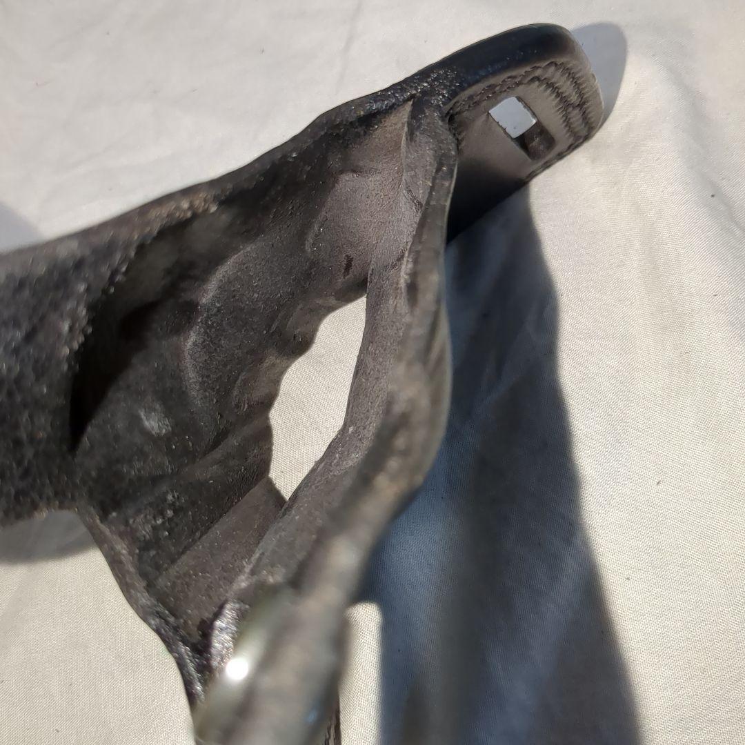 米国実物bianchi #5 ブラックウィドウ　本革レザーホルスター　リボルバー