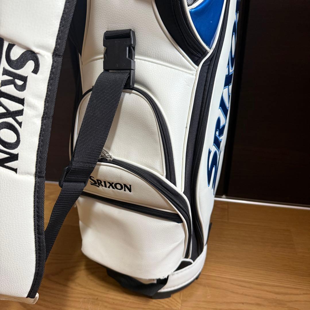 Srixon キャディバッグ ゴルフバッグ ホワイト・ブラック・ブルー