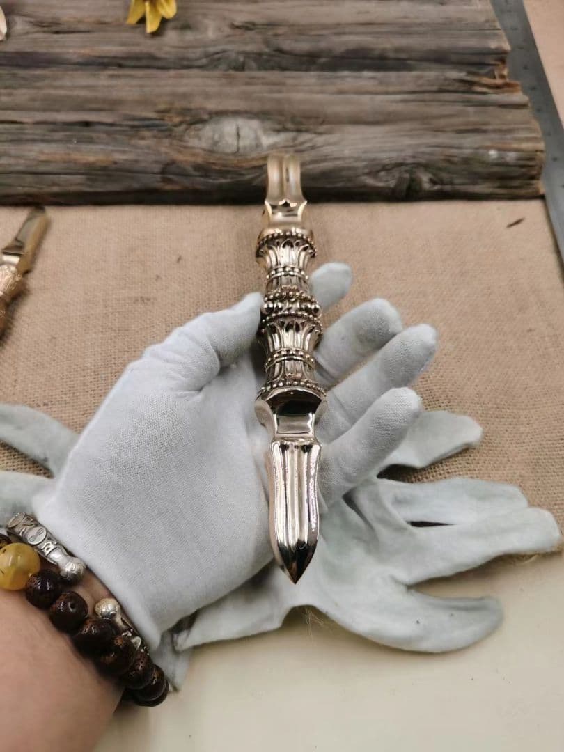 【修縁堂】密教法具 真言宗 不動明王内蔵版 四大明王杵 独鈷杵vajra22CM