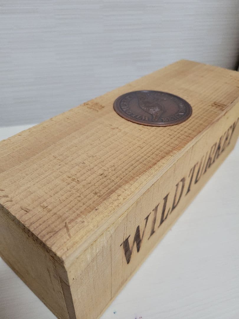 特級ワイルドターキー 8年 101 プルーフ 木箱 藁 羽 ハガキ 古酒