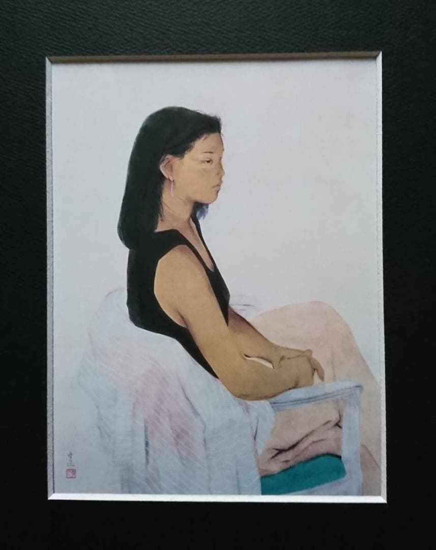 北田 克己、初夏、厳選、希少画集画、新品高級額 額装付、きただ かつみ