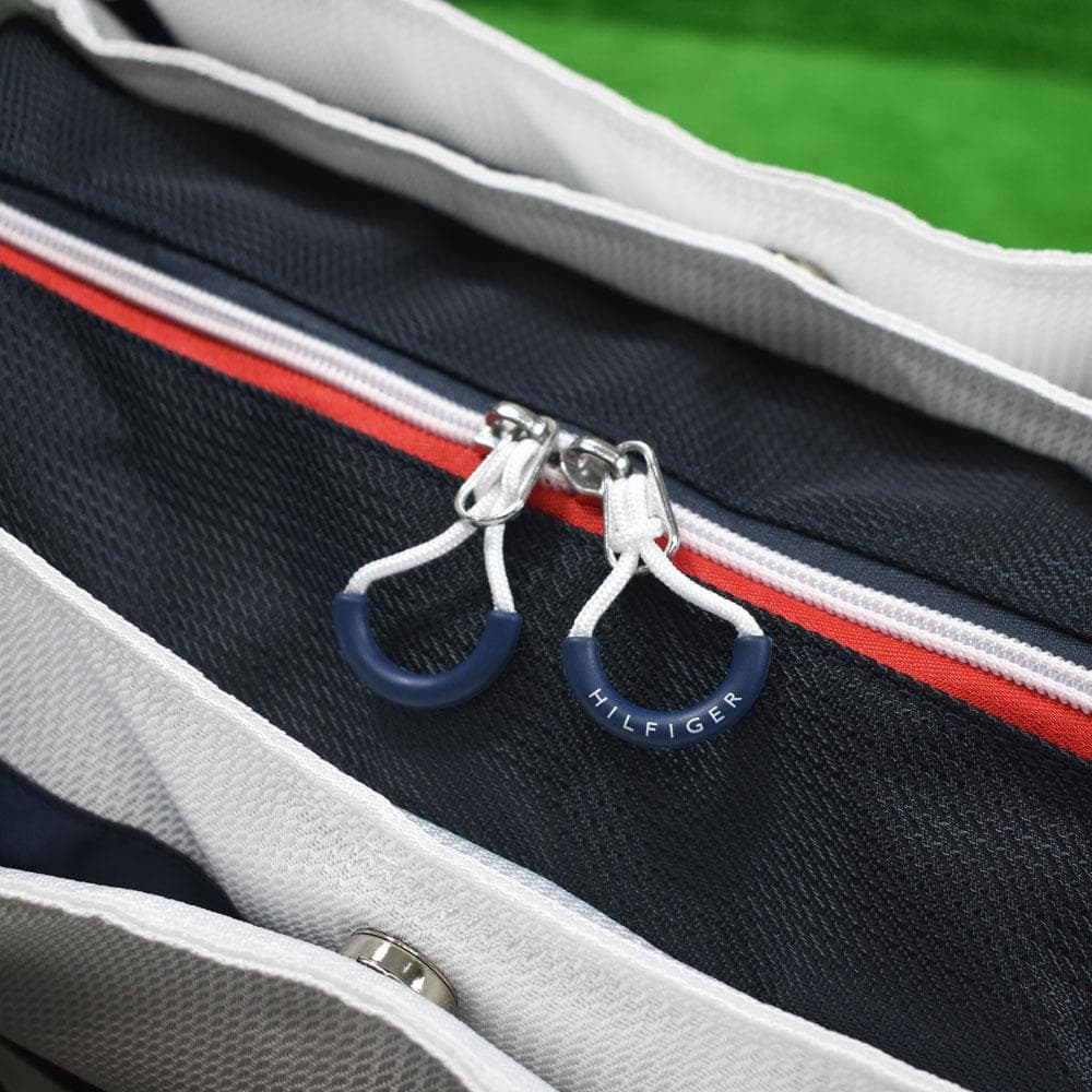 トミーヒルフィガー ゴルフ 大判トートバッグ【ホワイト/ネイビー】新品！