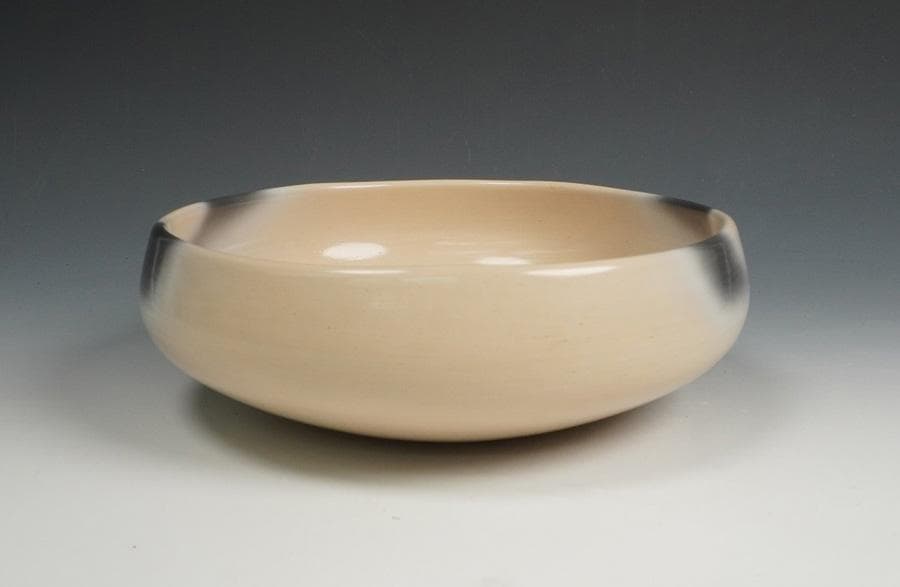 雲華焼 寄神崇白 灰器 炉用灰器 共箱 茶道具