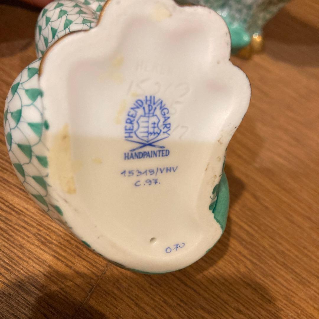 ヘレンド　フィギュリン　猫