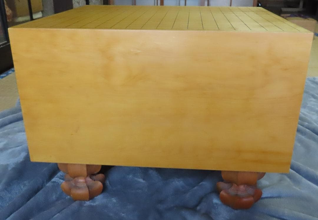 高級碁盤セット（本榧碁盤　天地柾7.8寸、碁石）