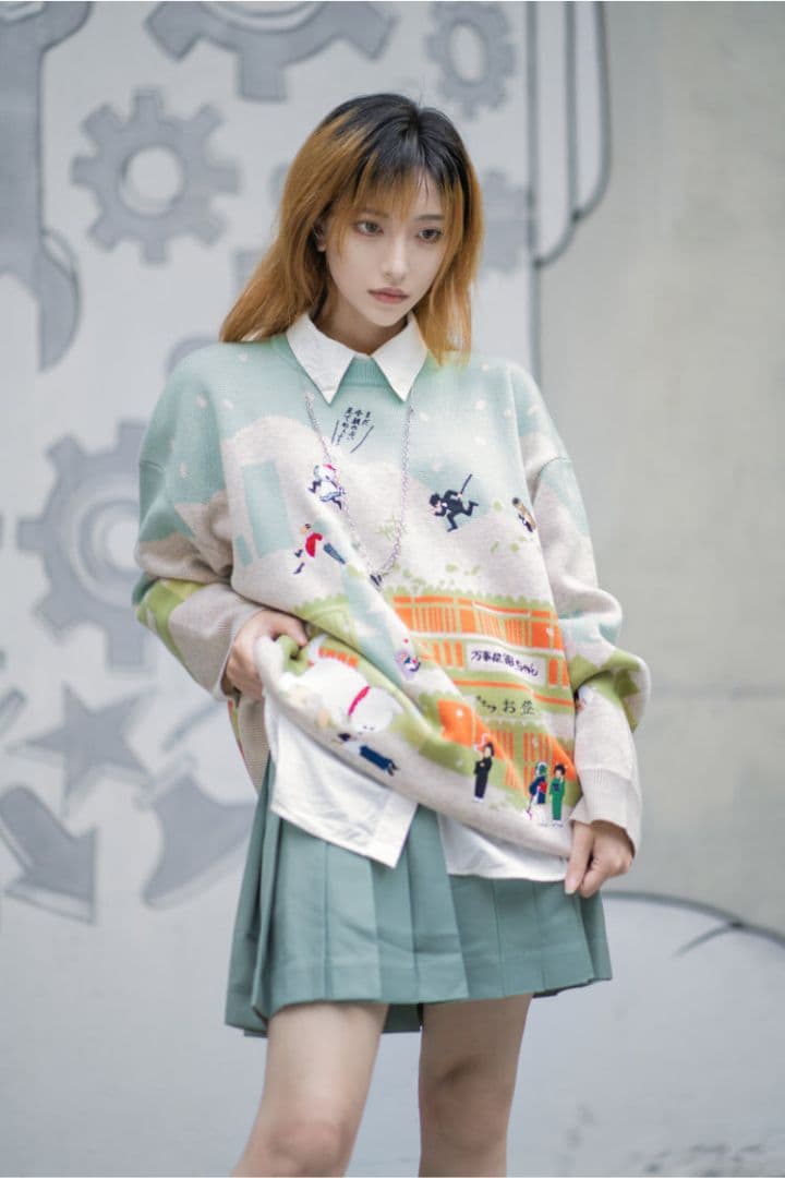 GINTAMA x BIBISAMA ニット 銀魂コラボ