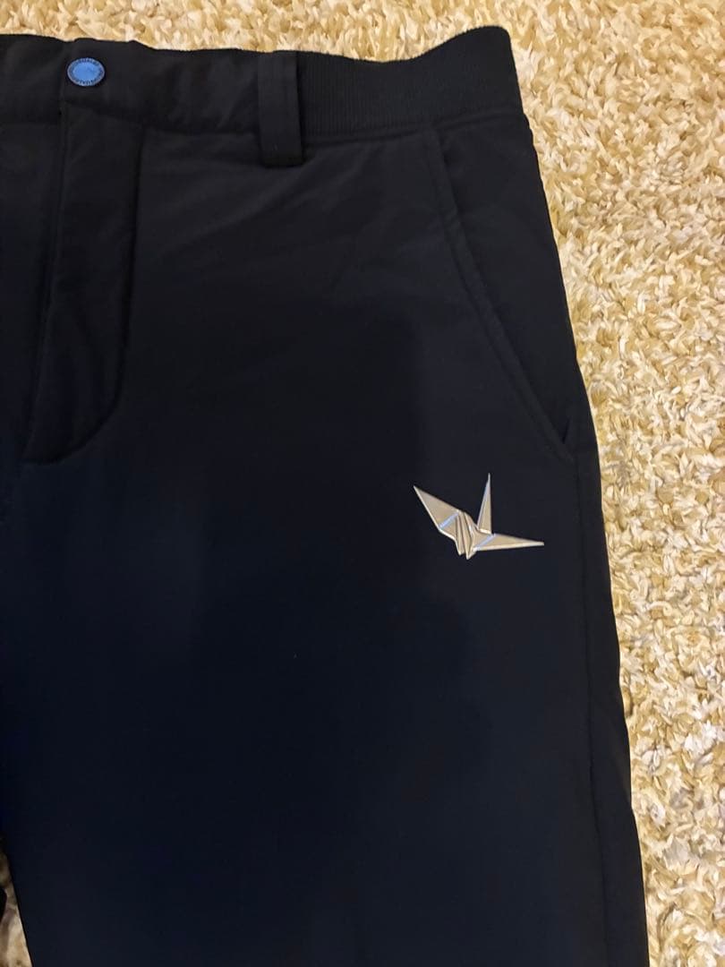ウノピュウゴルフ中綿ジョガーパンツブラックMサイズ