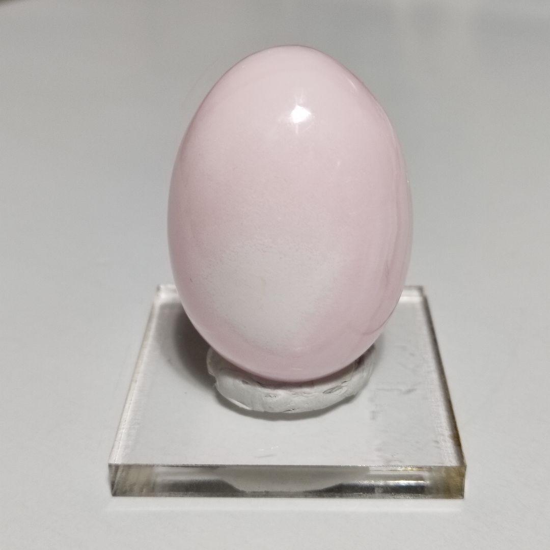 パワーストーン　天然石　ピンクカルサイト　エッグ型　96g　No.259