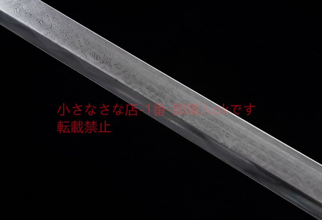 天鴻環首唐横刀百製鋼千目紋 古兵器 武具 刀装具 日本刀 模造刀 居合刀