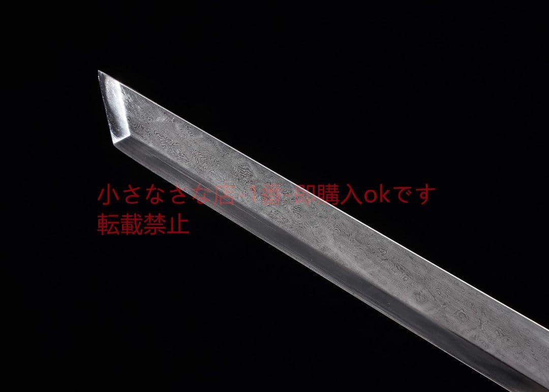 天鴻環首唐横刀百製鋼千目紋 古兵器 武具 刀装具 日本刀 模造刀 居合刀