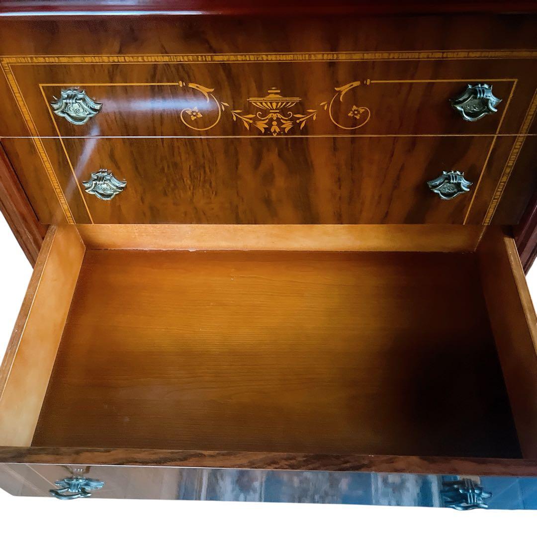 高級　チェスト ヨーロピアン 象嵌 アンティーク コンソール