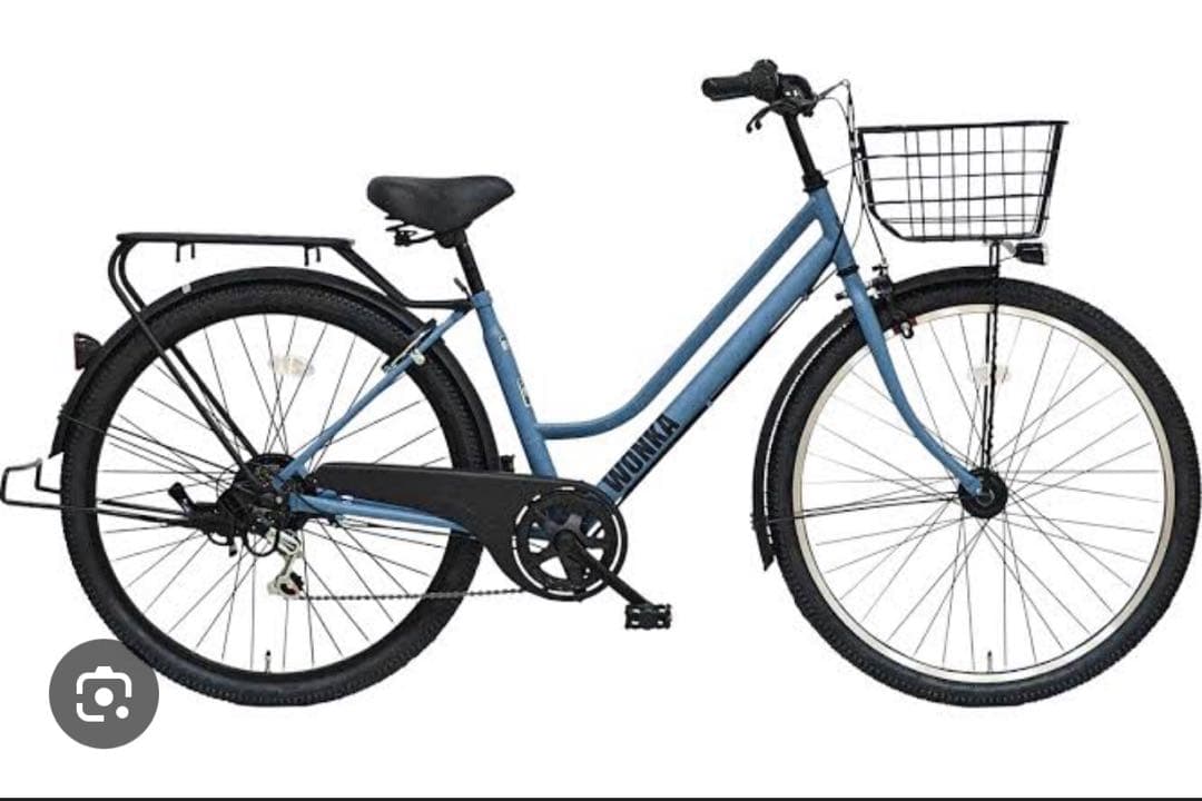 シティサイクル ブルー 前バスケット付き だい