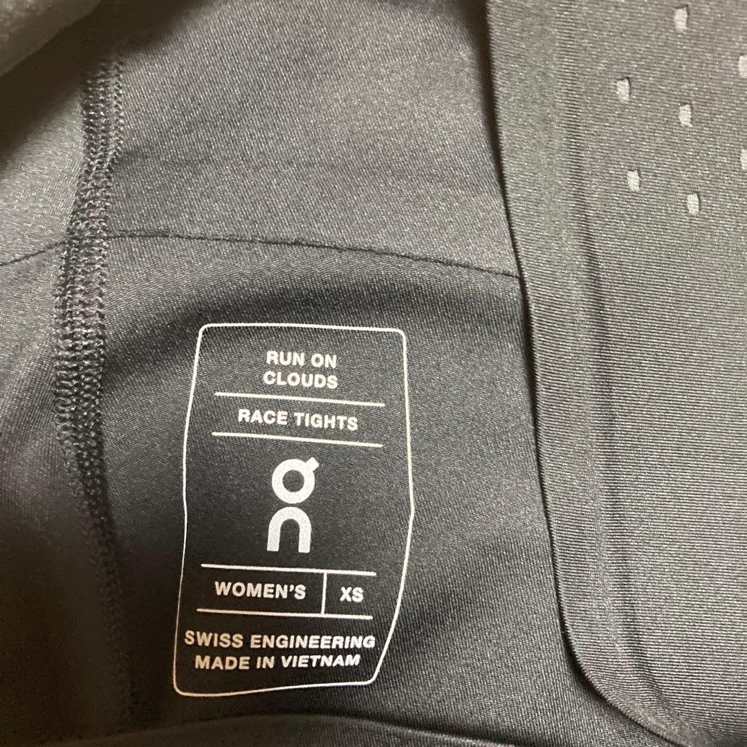 ON Race Tights XS ブラックオン ランニング レースタイツ