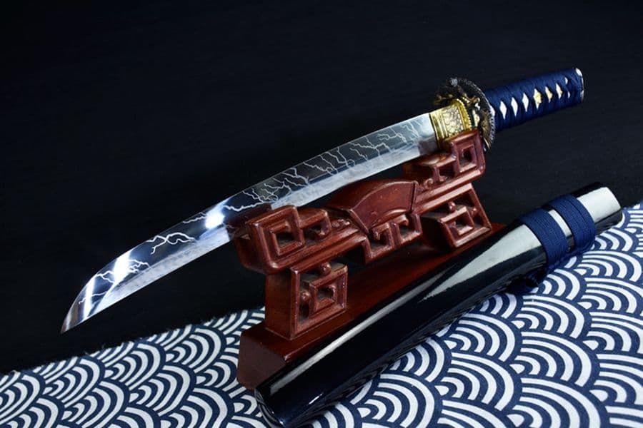 稲妻リブ差侍短刀 武具　刀装具　日本刀　模造刀　居合刀