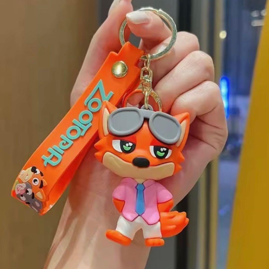 大人気❣️ペアセット！ズートピア ニック＆ジュディ キーホルダー ストラップ
